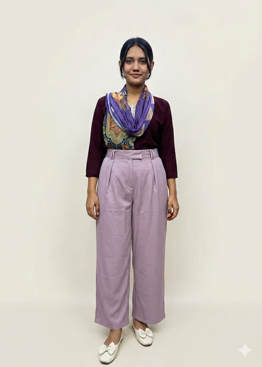 Women's Formal Pants - Purple