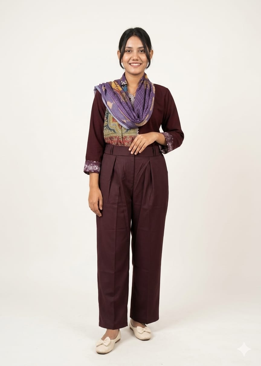 Women's Formal Pants - Liver