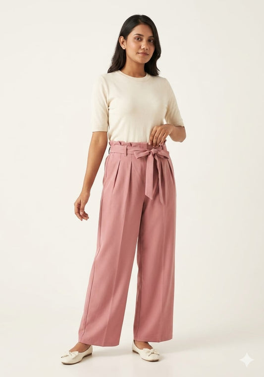 Women's Formal Pants - Pink